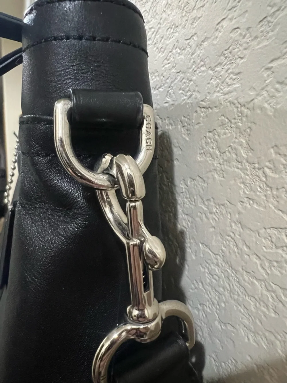 Coach Perry Black Leather messenger Men’s Briefcase Tote Professional Carryall